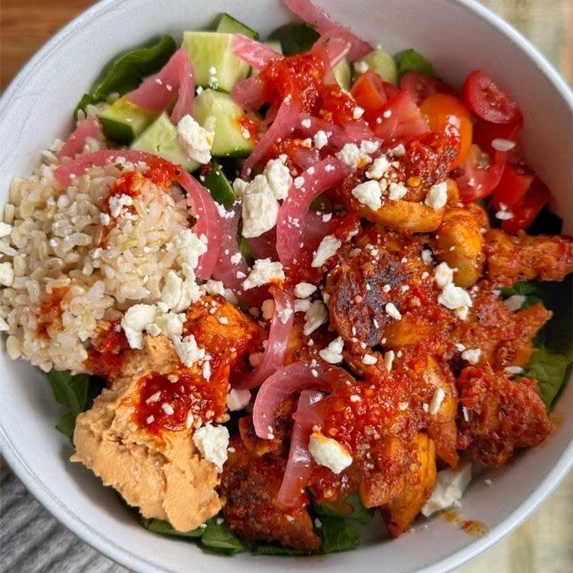 Copycat Cava Harissa Chicken Bowls