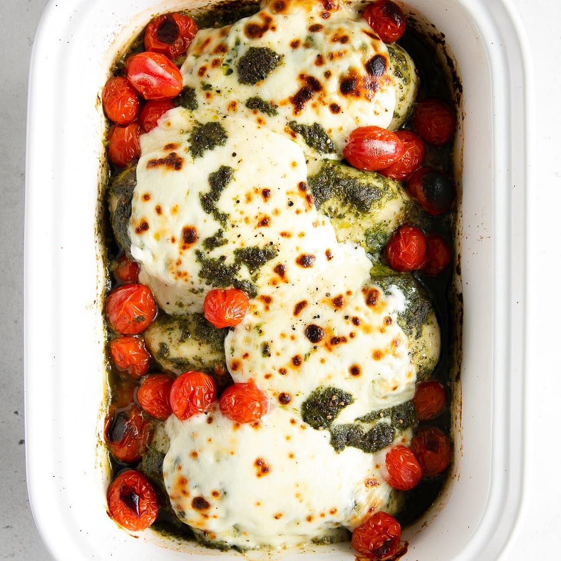 Easy Baked Pesto Mozzarella Chicken Recipe