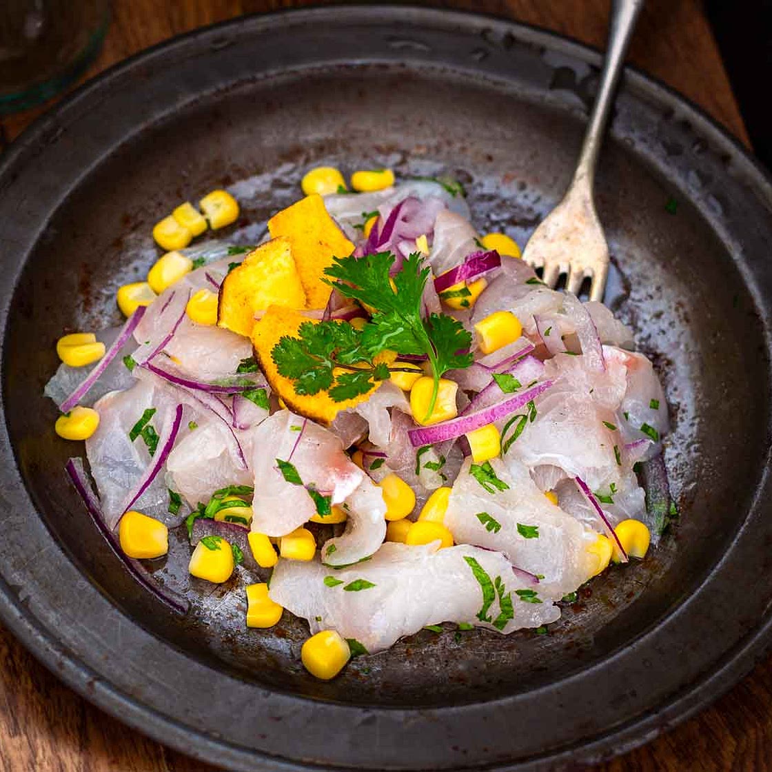 Peruvian Raw Fish Salad (ceviche)