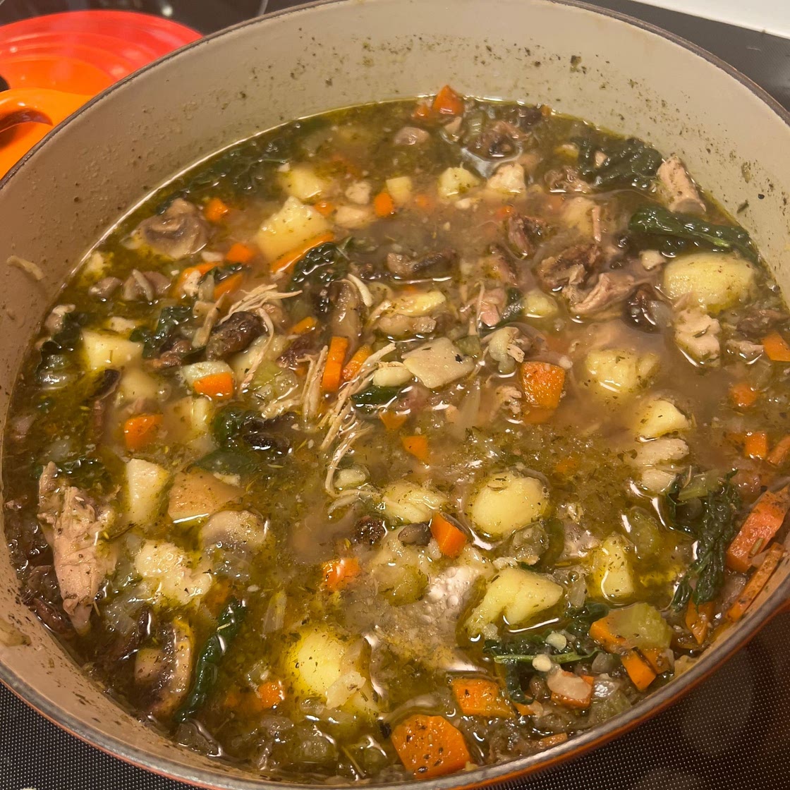 Leftover Pork and Potato Soup
