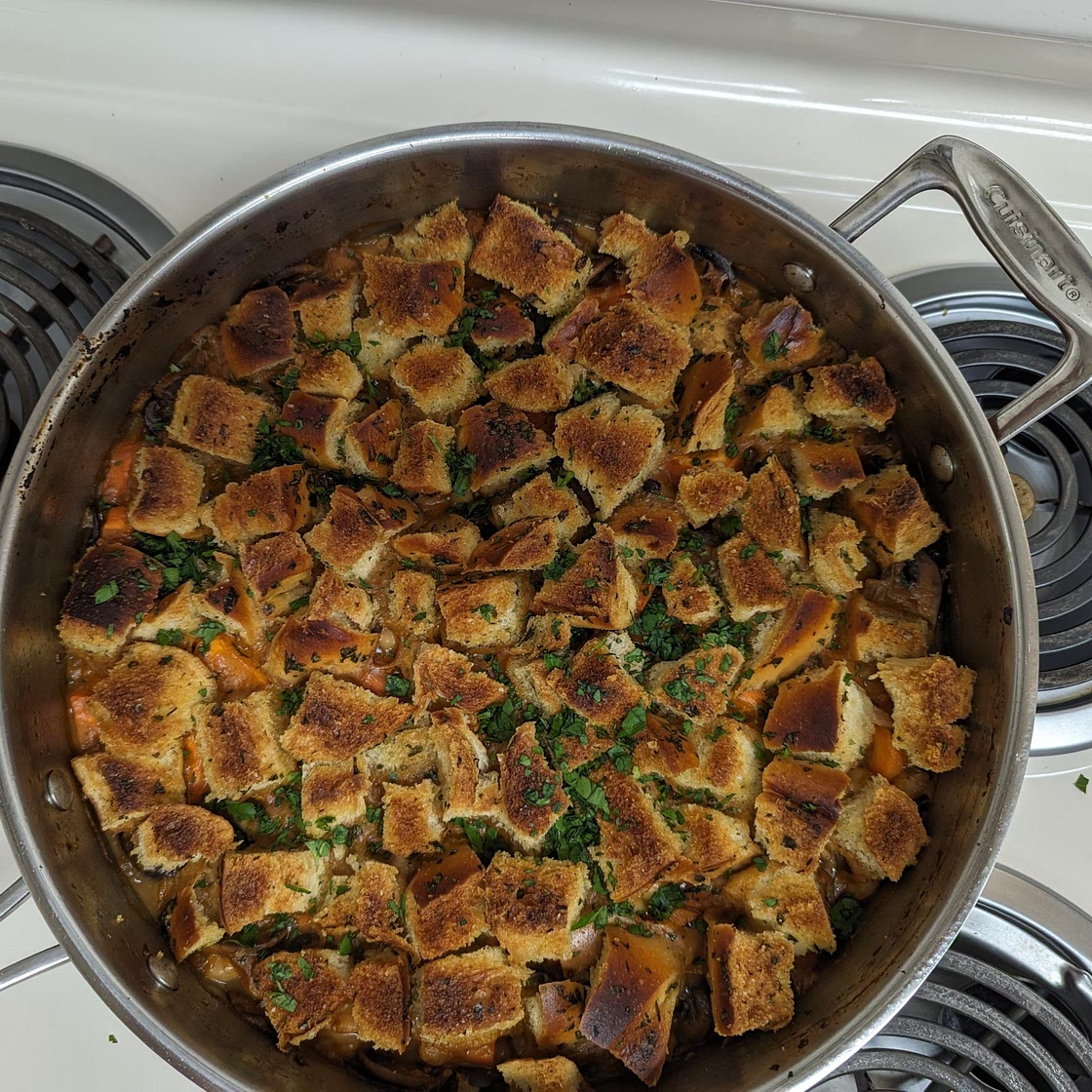 White Bean and Mushroom Gratin Courtesy of America's Test Kitchen