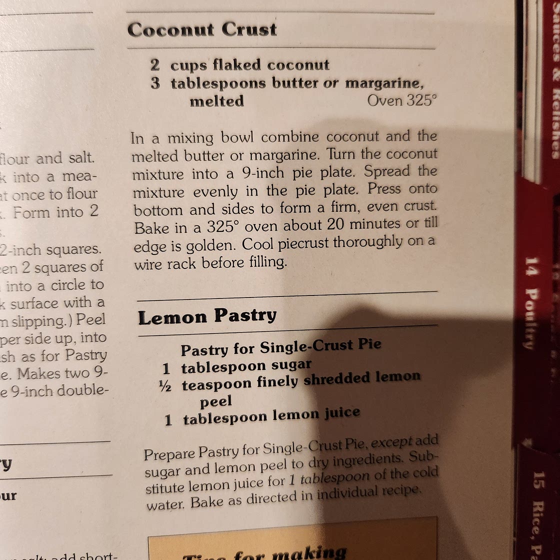 Coconut Crust (red cookbook)