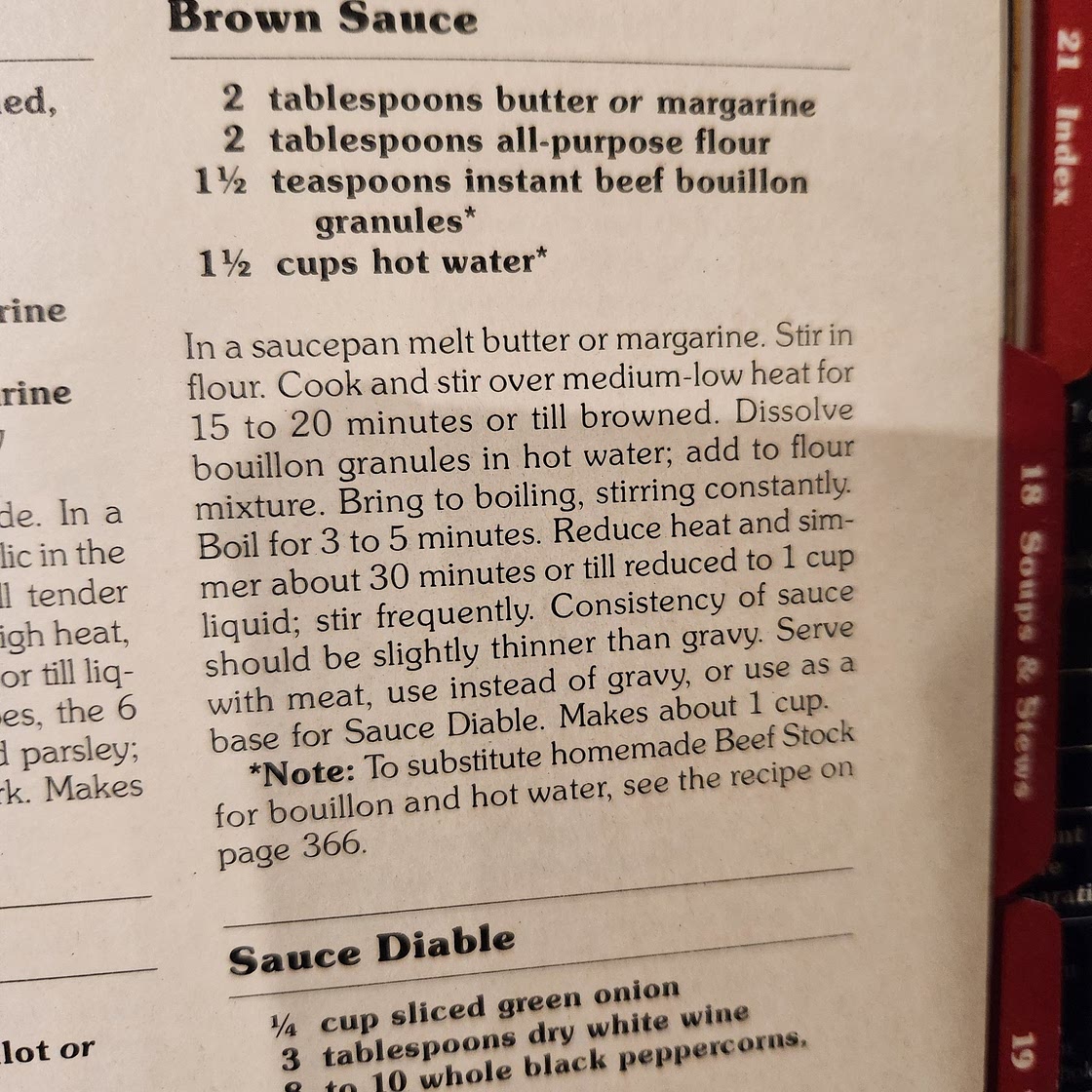 Brown Sauce (red cookbook)