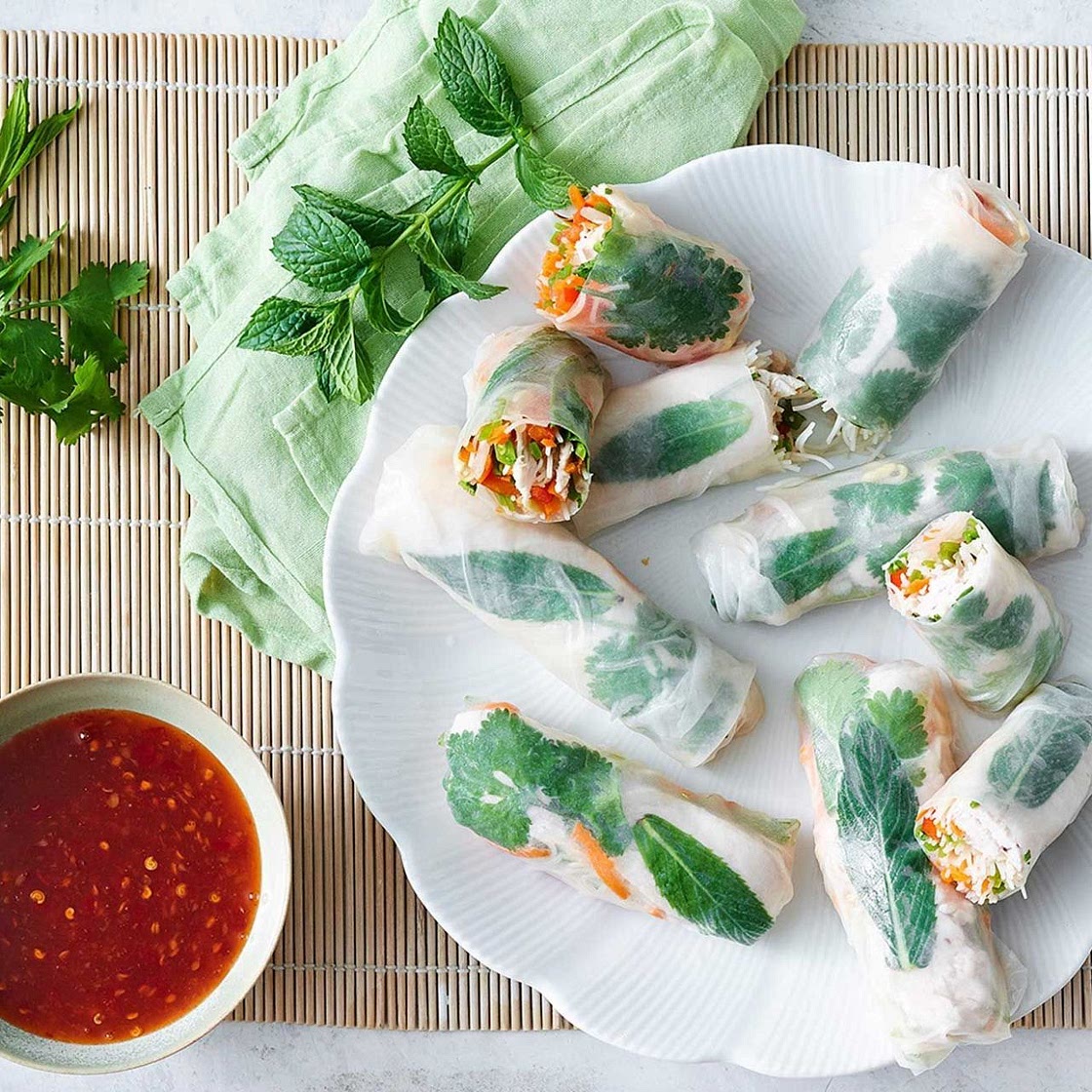 Coconut Chicken Rice Paper Rolls
