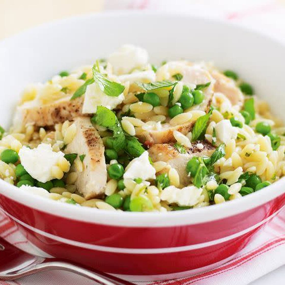 Chicken, Feta & Pea Risoni Malad
