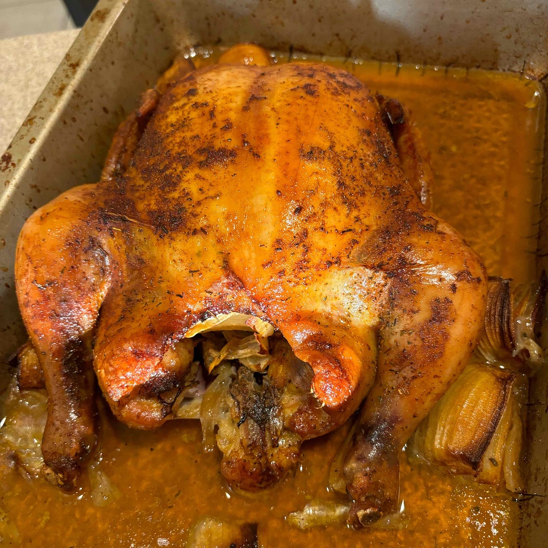 Roast "Sticky" Chicken