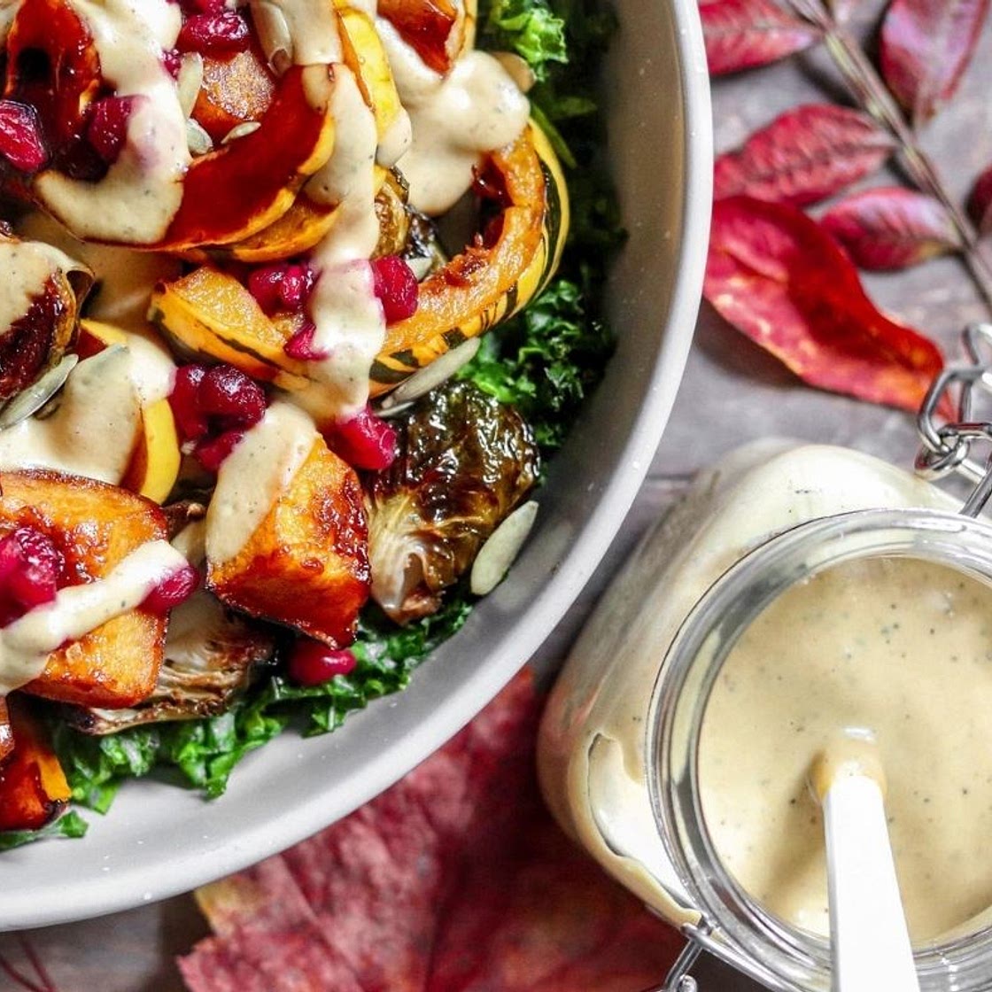 Roasted Vegetable Kale Salad – Insta Cooked