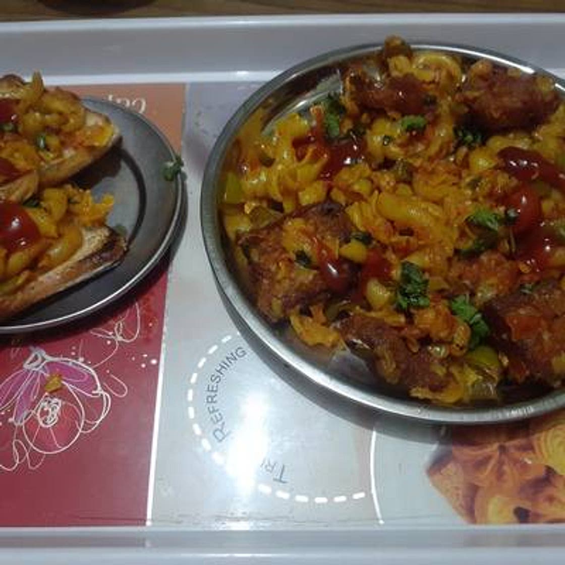 ब्रेड पास्ता (bread pasta recipe in Hindi)