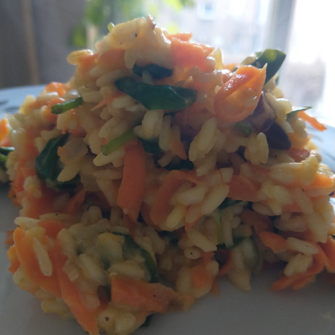 Risotto z marchewką i migdałami