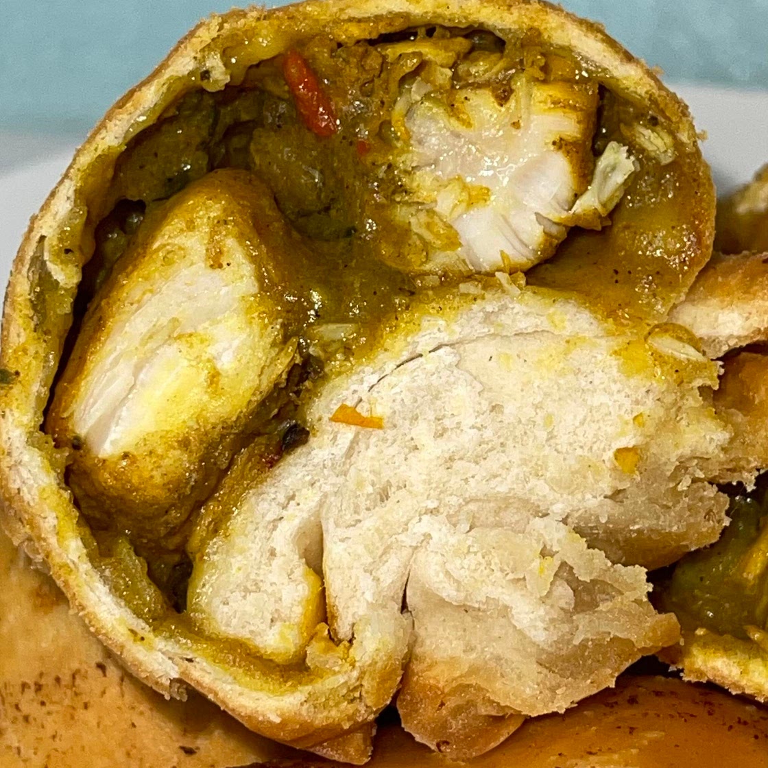Curry Chicken Stuffed fried Dumplings 