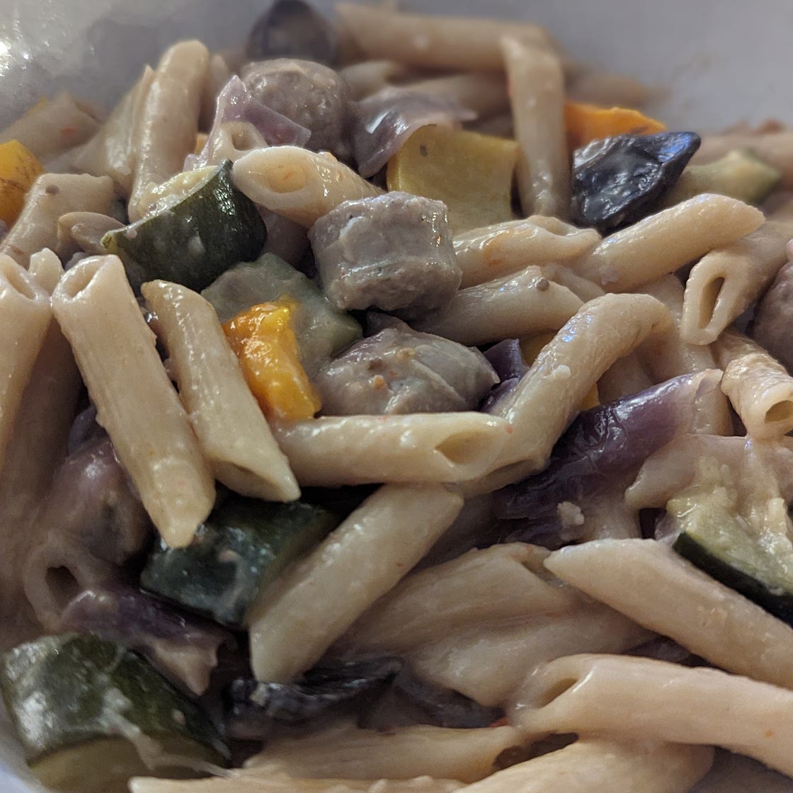 Creamy Sausage Pasta Bake