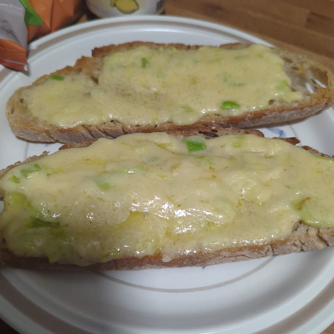 Delicious Welsh Leek and Cheese Rarebit