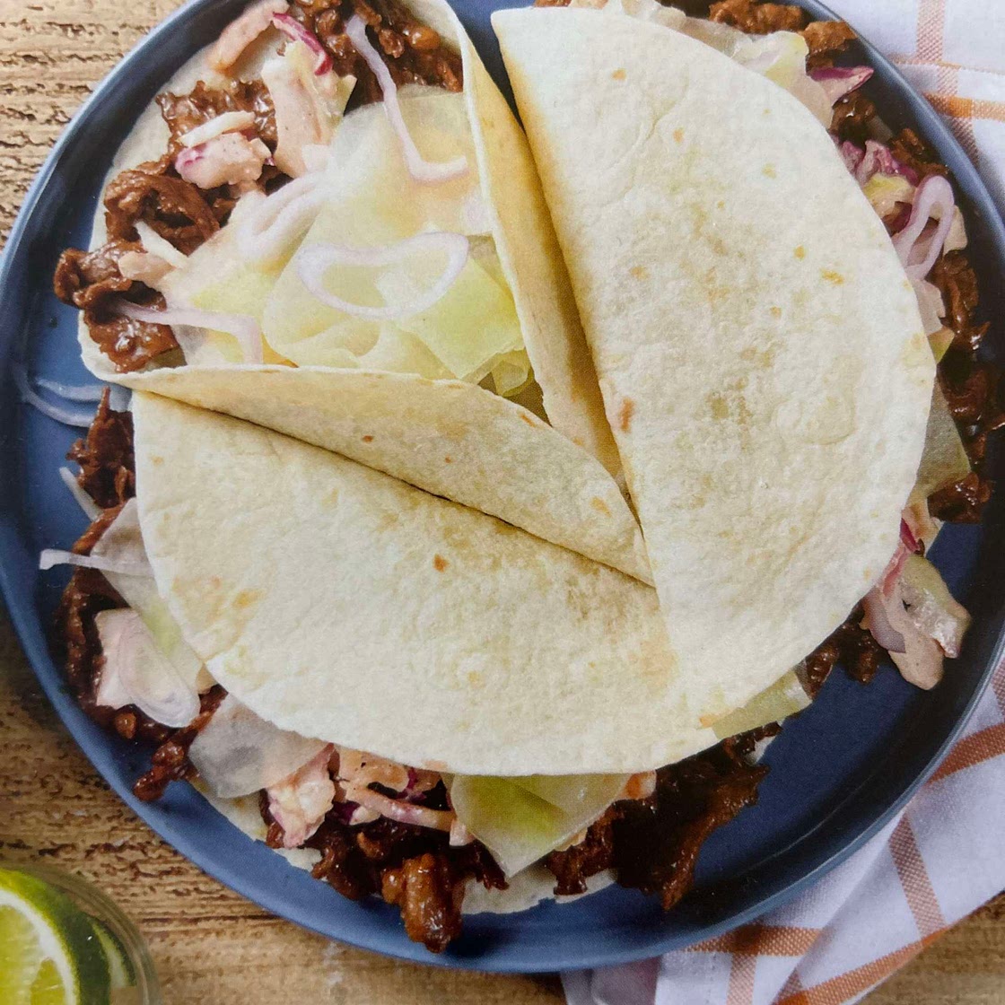 Korean-style steak tacos