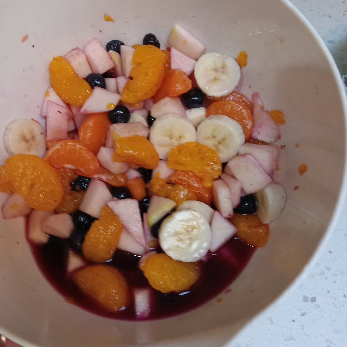 Rainbow Fruit Salad with Honey and Lime