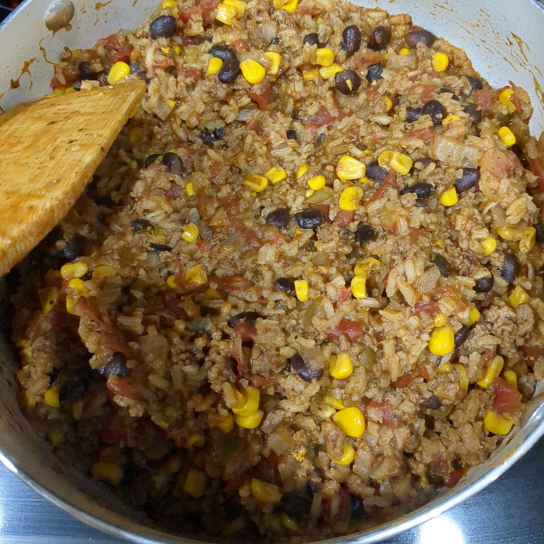 Mexican Beef 'N' Rice Skillet