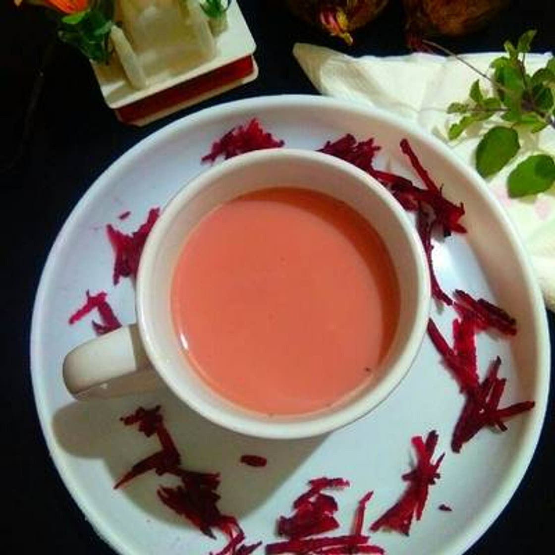 बीटरूट पिंक टी (beetroot tea recipe in hindi)