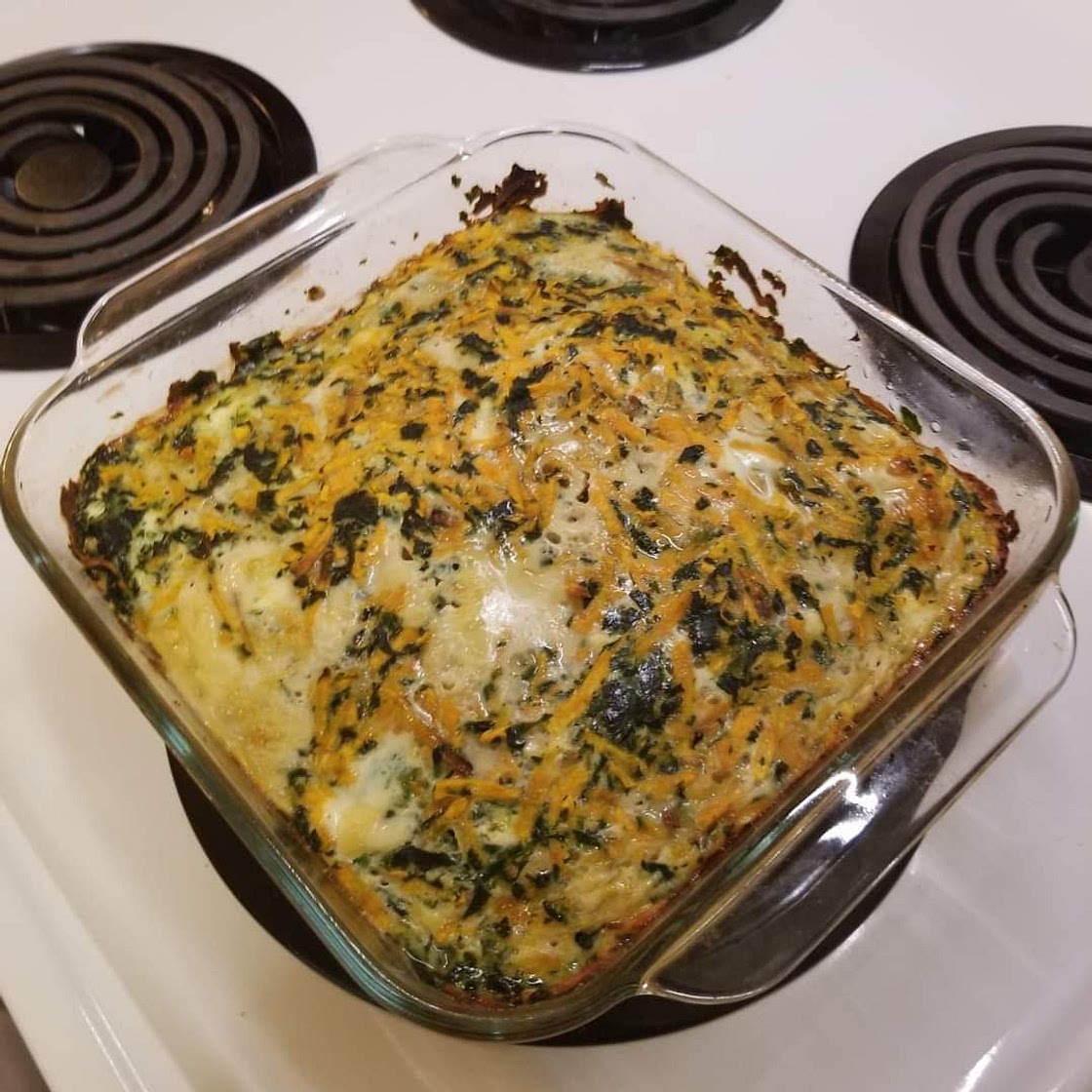 SWEET POTATO SPINACH FETA EGG BAKE
