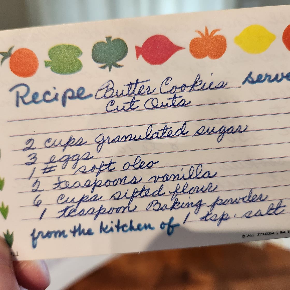 Butter Cookies - Cut Outs