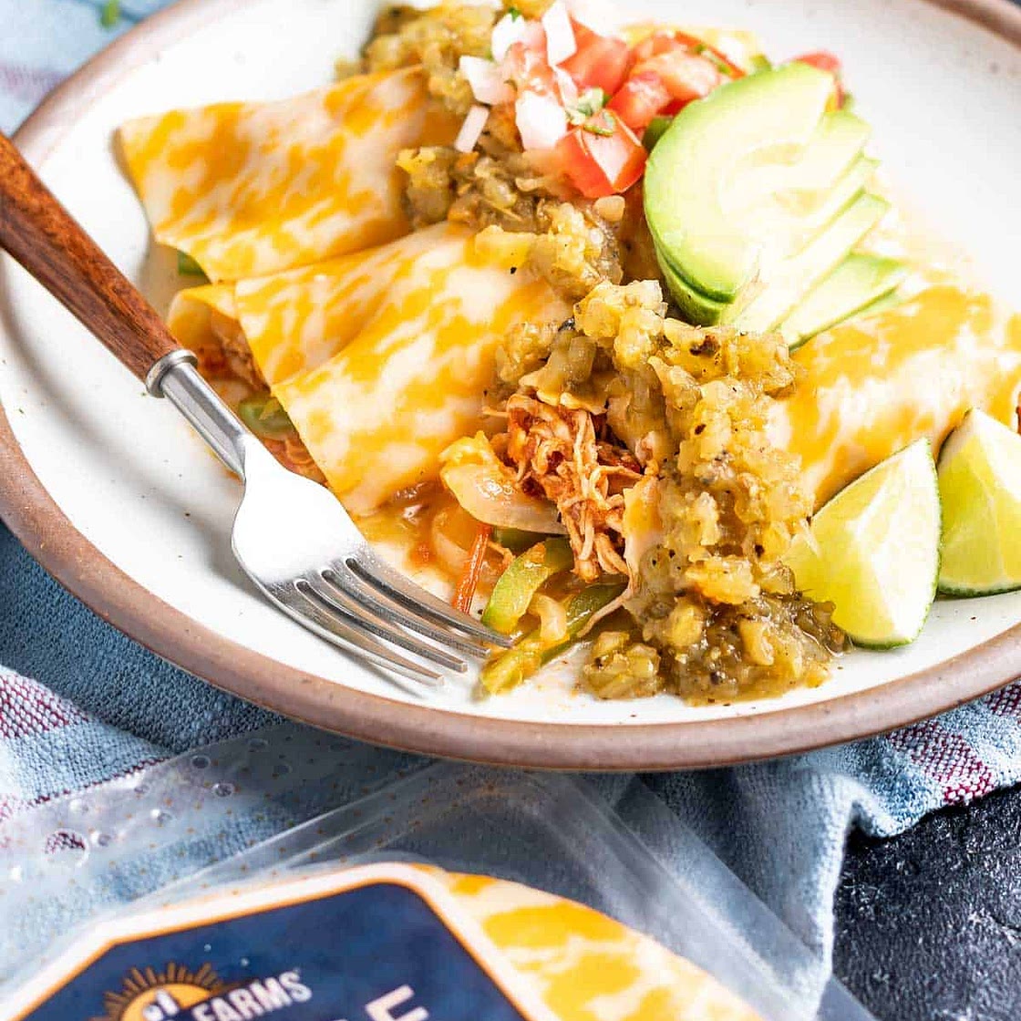 Keto Cheese Wrap Enchiladas