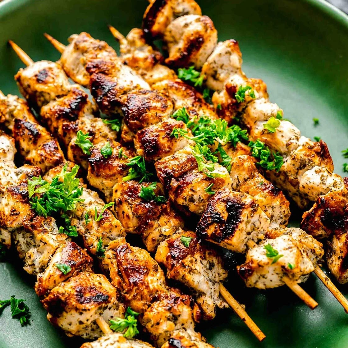 Greek chicken skewers 