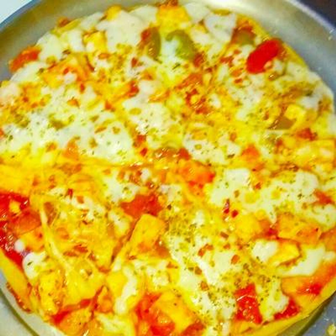 पनीर काॅर्न पिज़्ज़ा (paneer corn pizza recipe in Hindi)