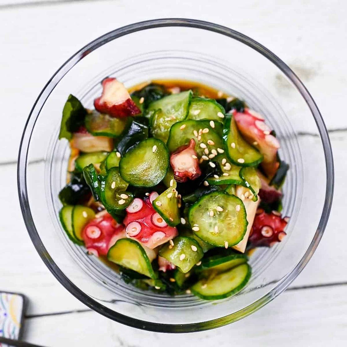 Sunomono Salad (with octopus and cucumber)