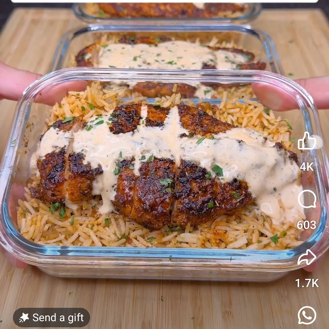 Creamy Cajun chicken and rice