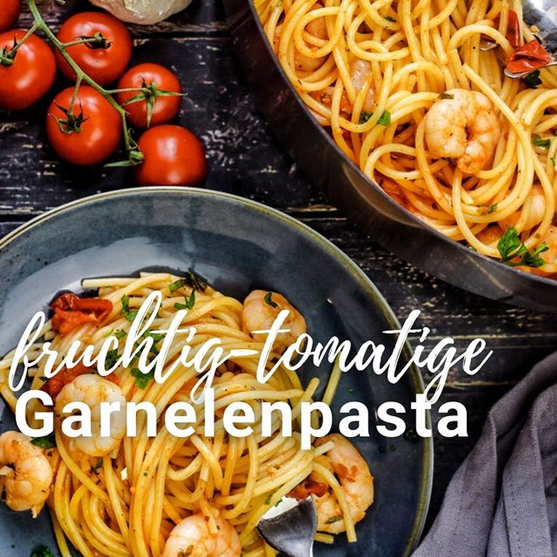 Fruchtig-tomatige Garnelenpasta