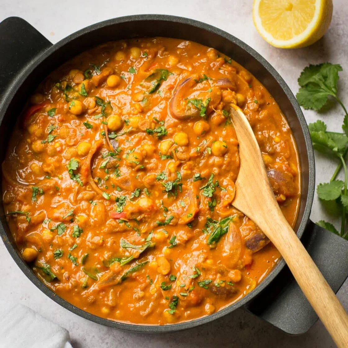 Creamy Prawn, Lentil & Chickpea Curry 4