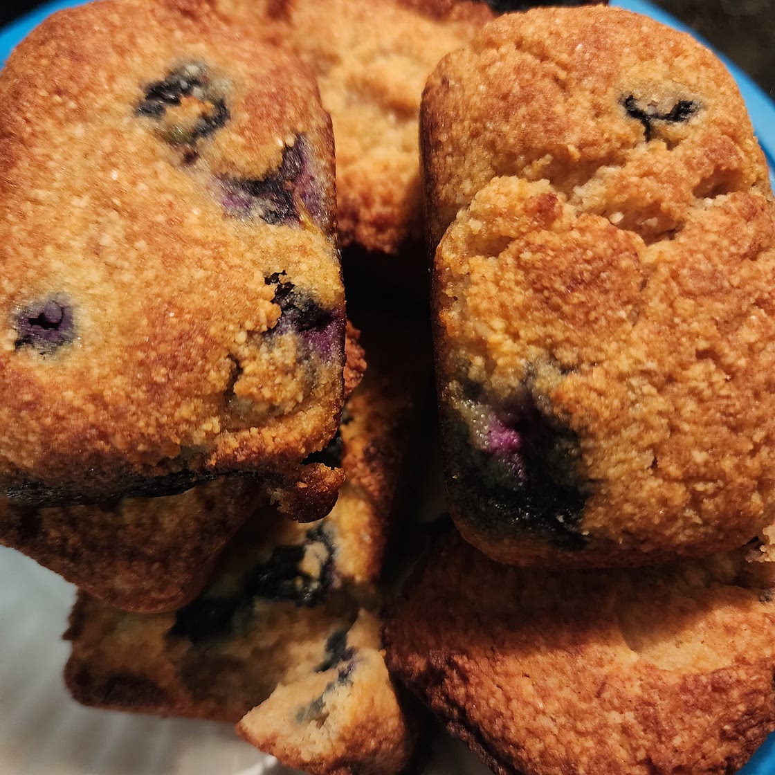 Low Carb Sugar Free Keto Blueberry Muffins