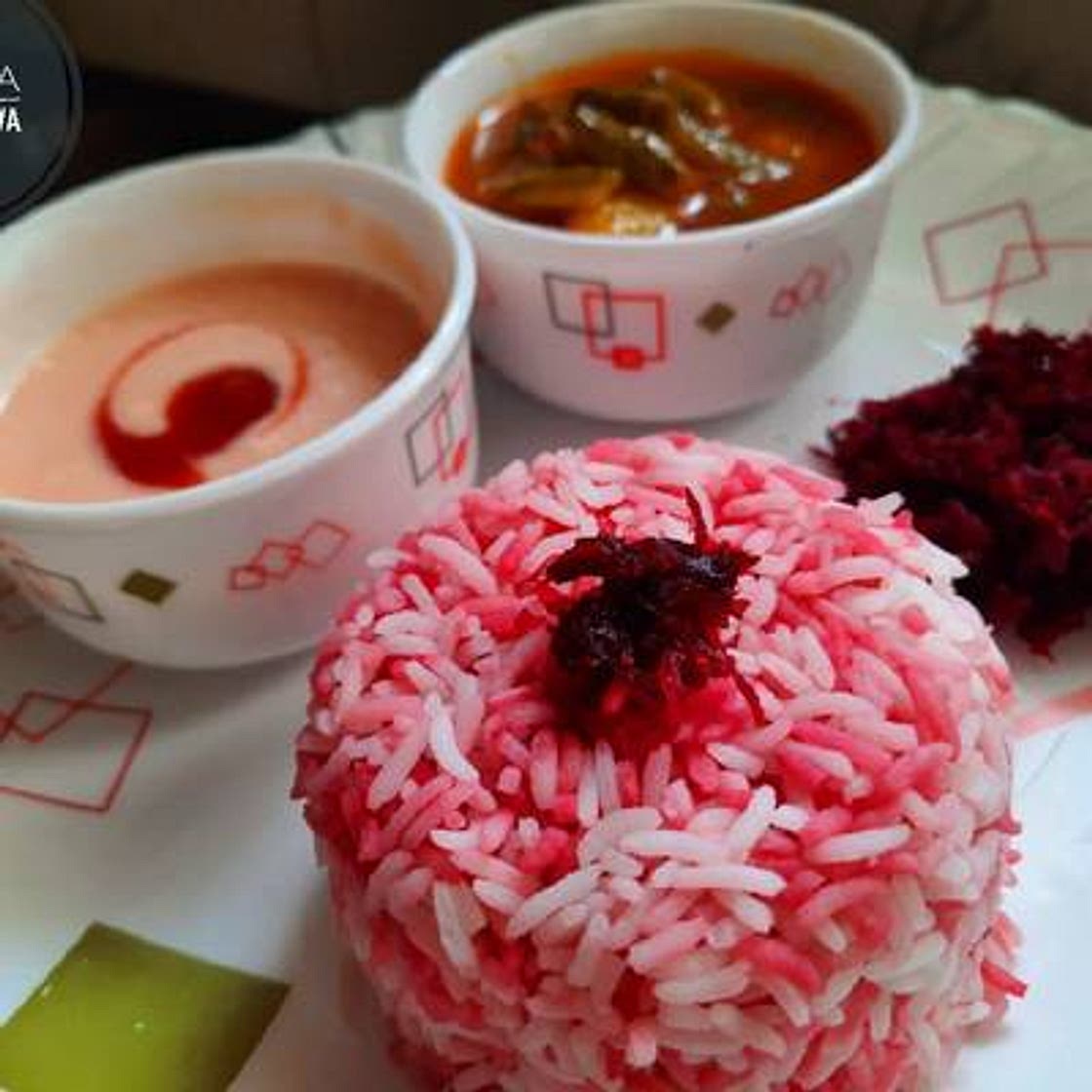 पिंक हेल्दी राइस (pink healthy rice recipe in Hindi)