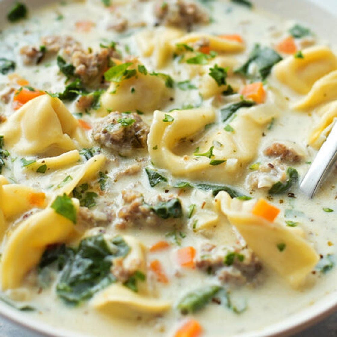 Creamy Sausage and Tortellini Soup Recipe