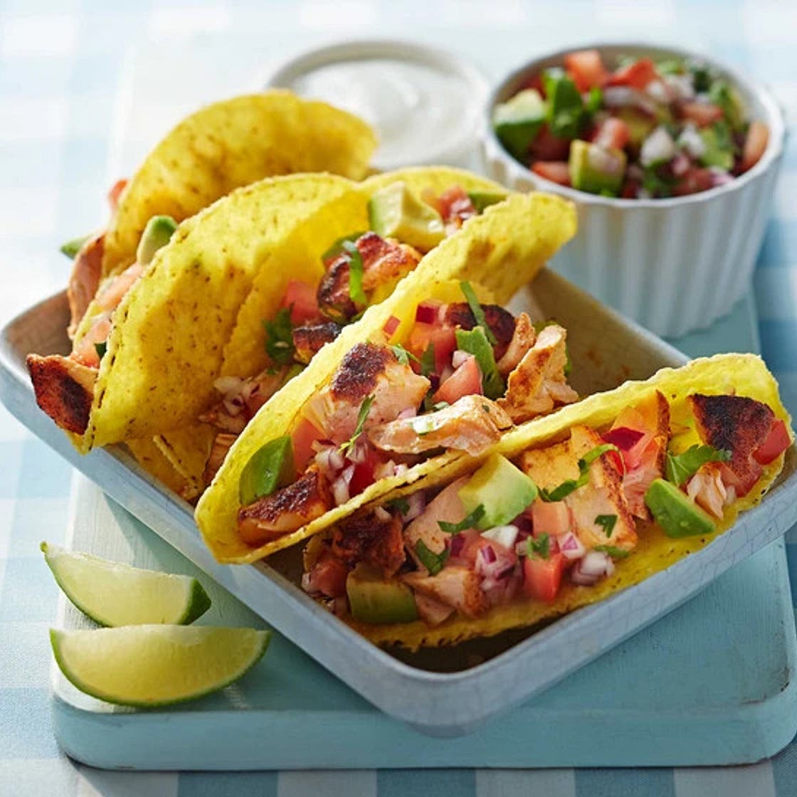 Salmon tacos