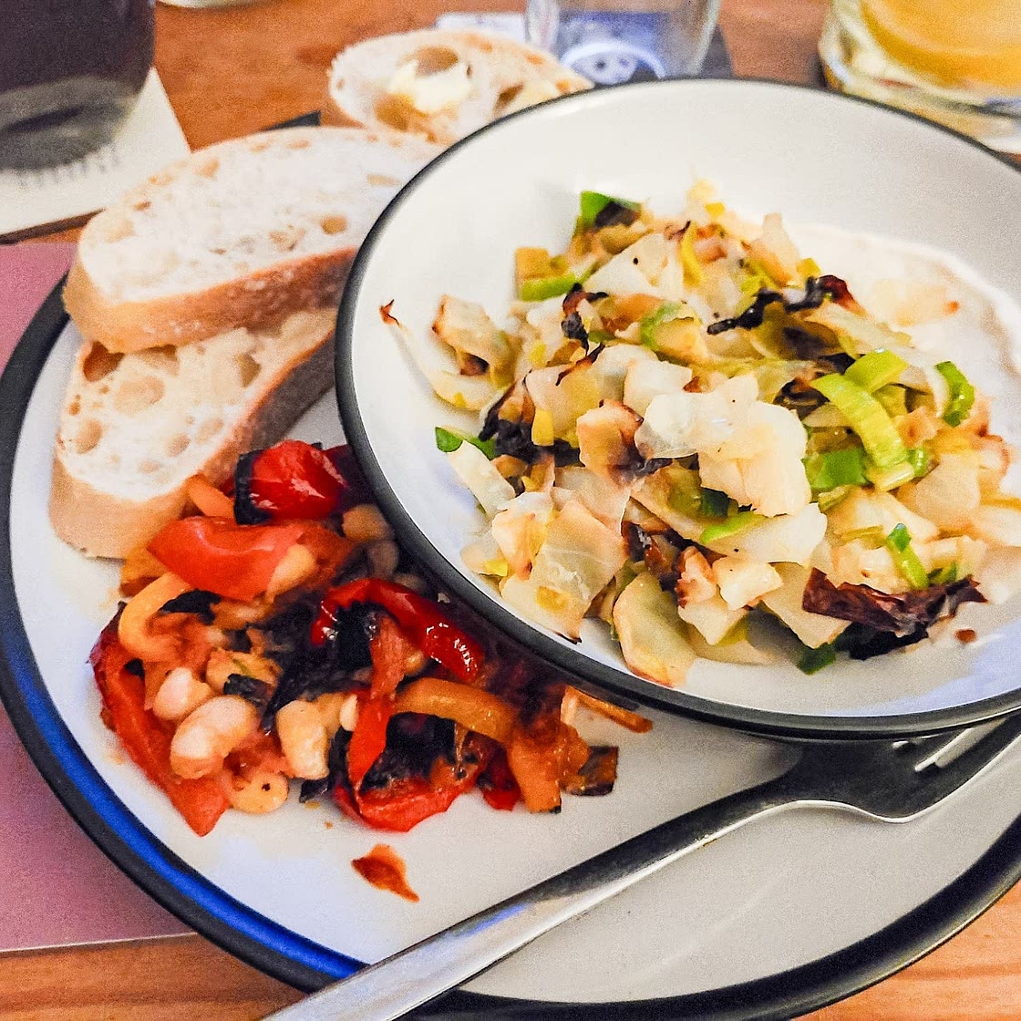 Lemon-Dressed Cabbage & Caramelized Leek Salad