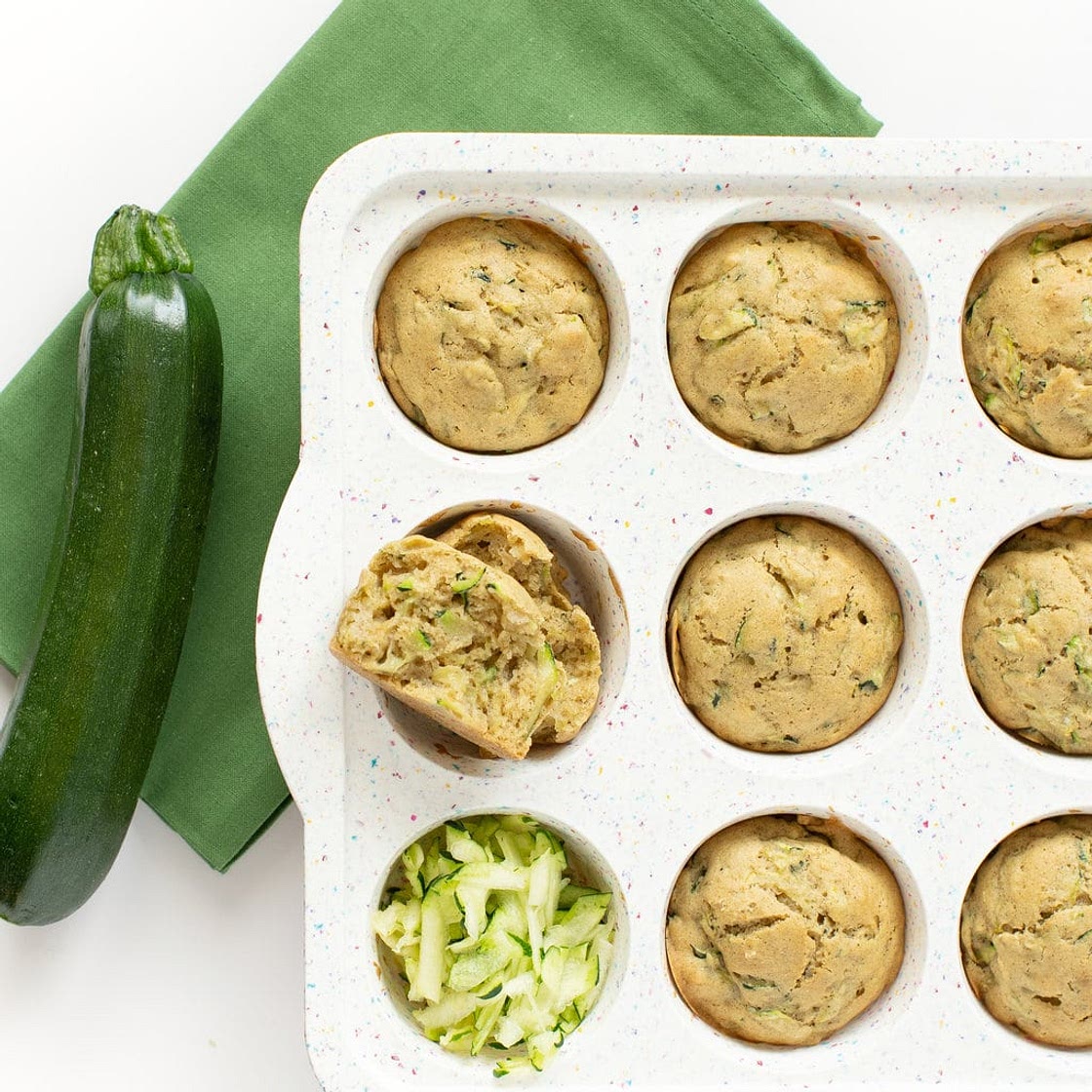 Hidden Grated Zucchini Muffins (Kid Favorite) | Baby Foode