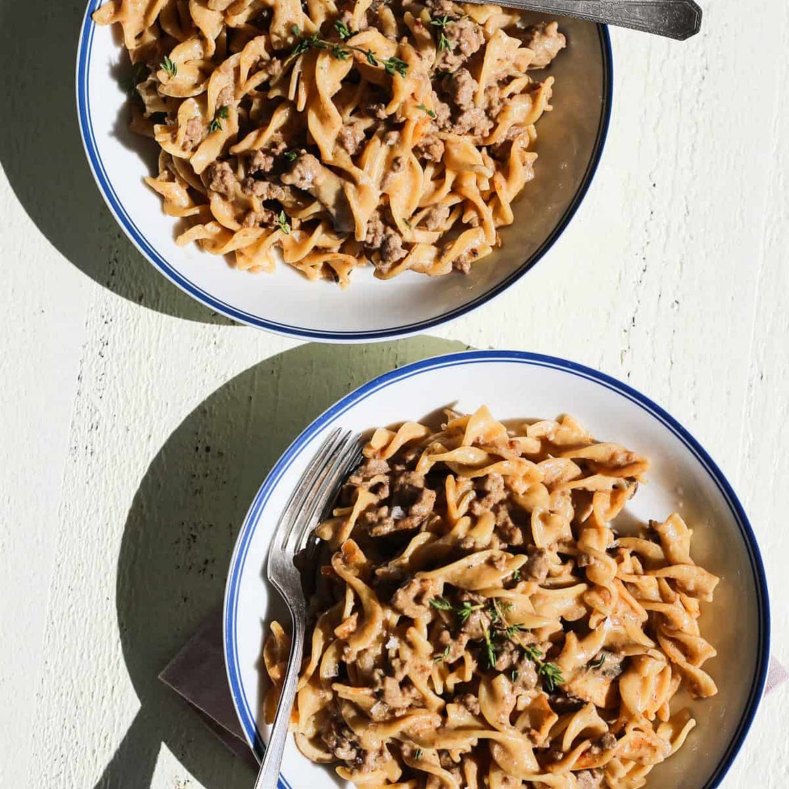 One-Pot Hamburger Helper Beef Stroganoff