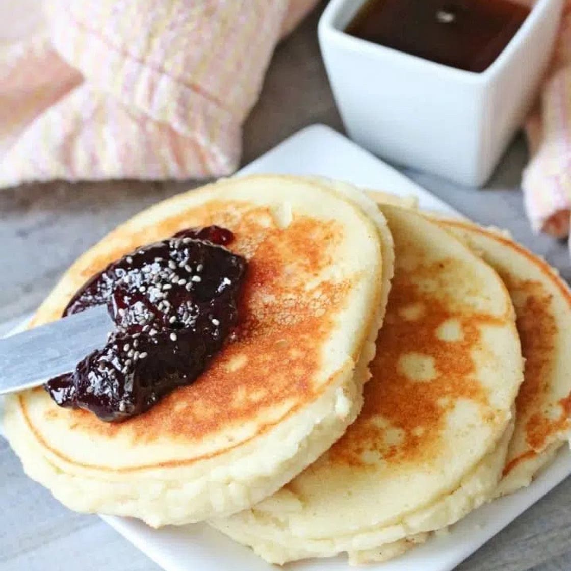 High Protein Yogurt Pancakes