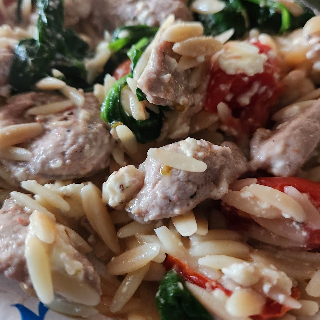 Mediterranean Pork and Orzo