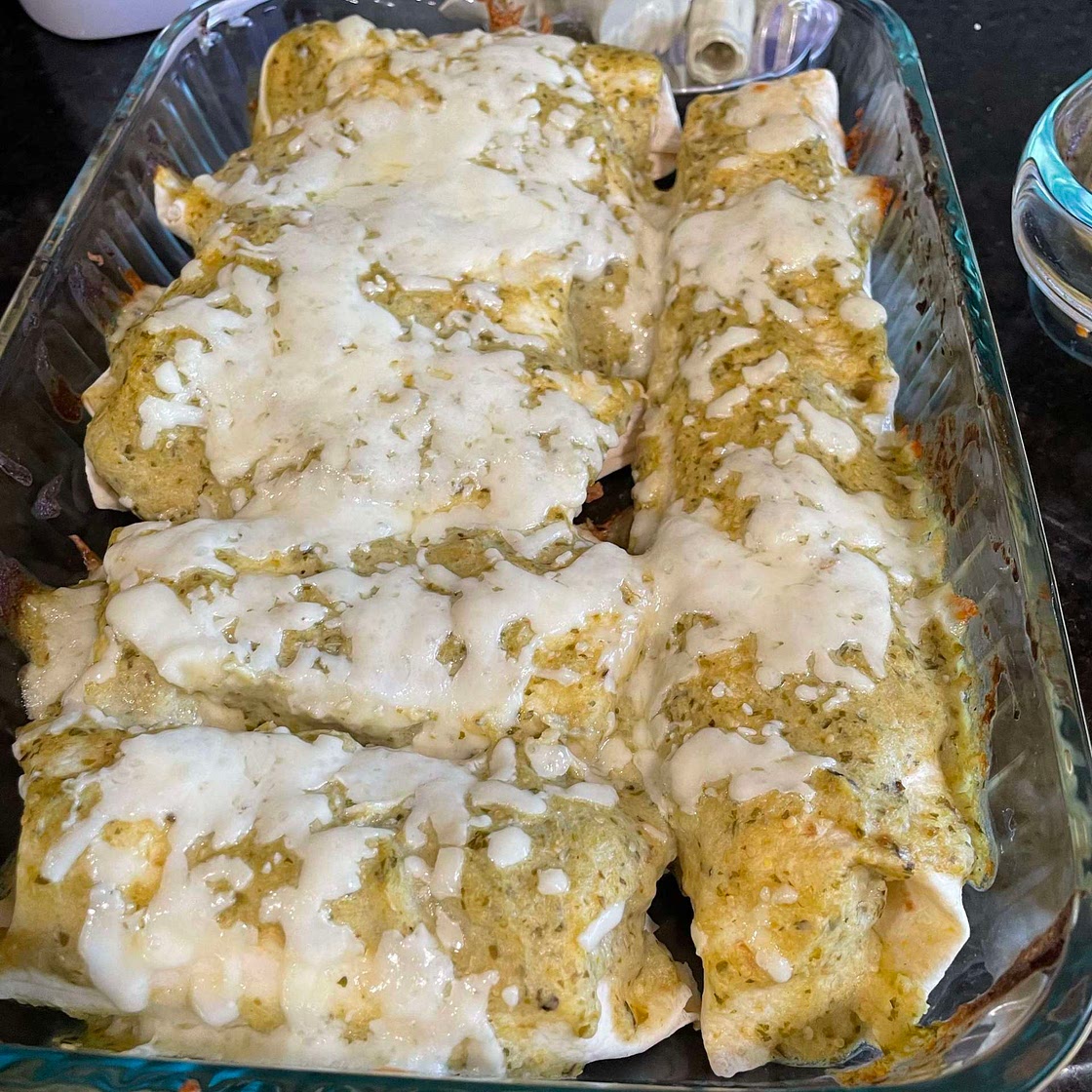 Green enchiladas 
