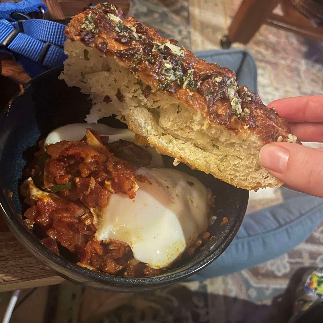 Same day Garlic and Cheese stuffed Focaccia Bread