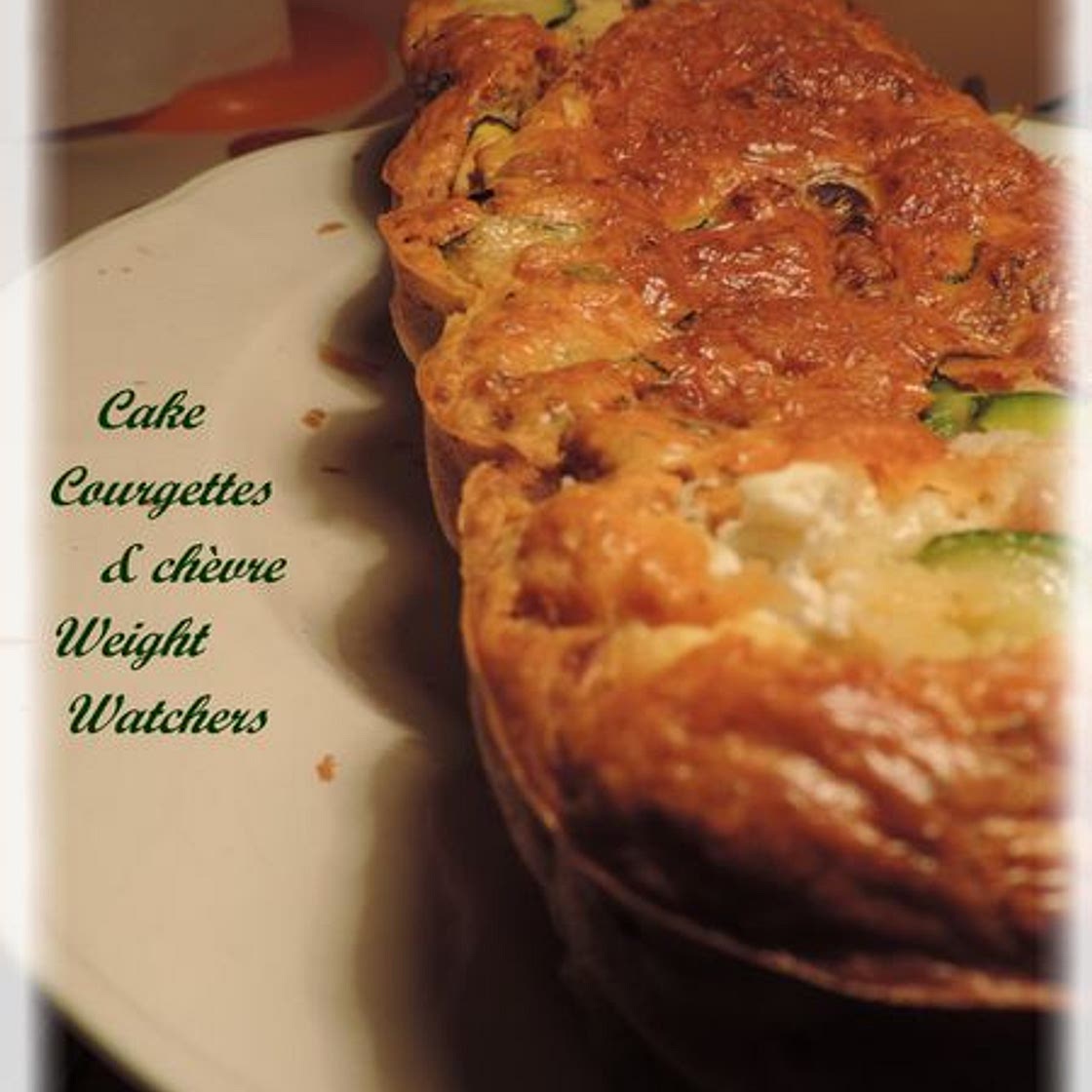 Cake courgettes, chèvre & bacon Weight Watchers - Dans la p'tite