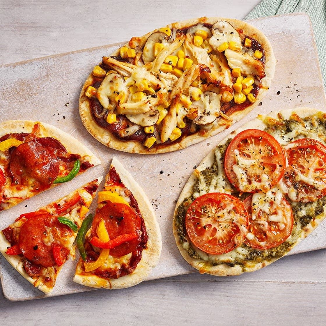 Air-fryer pitta pizzas recipe