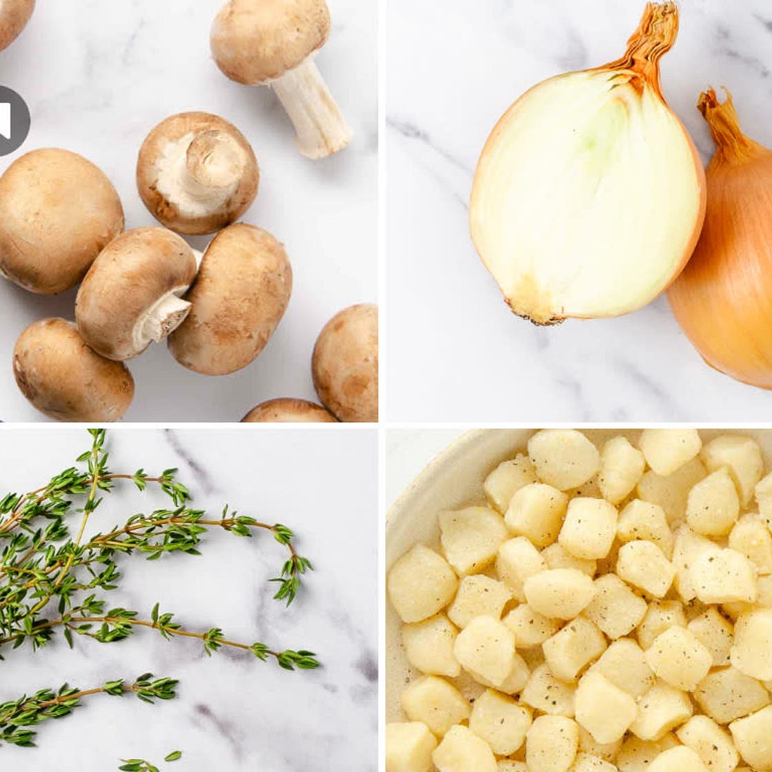 Sheet Pan Herby Gnocchi & Mushrooms