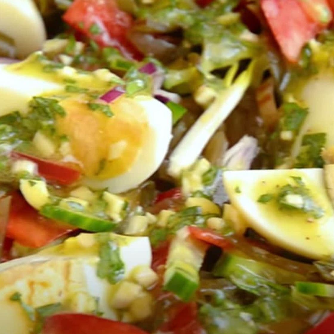 Salat mit Algen