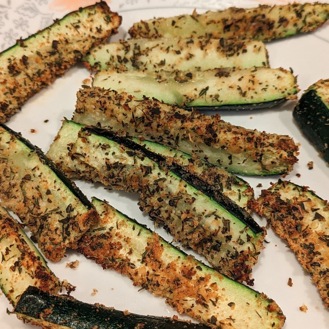 Parmesan Crusted Zucchini Wedges