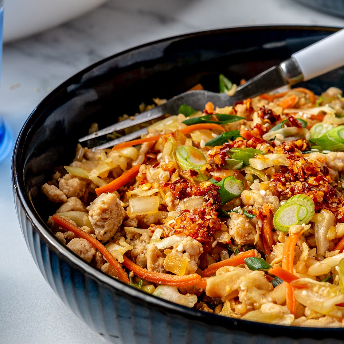 One Pot Egg Roll Bowls