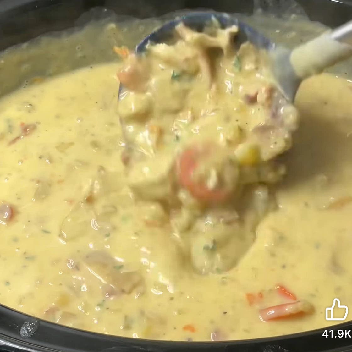 Chicken bacon ranch potato soup
