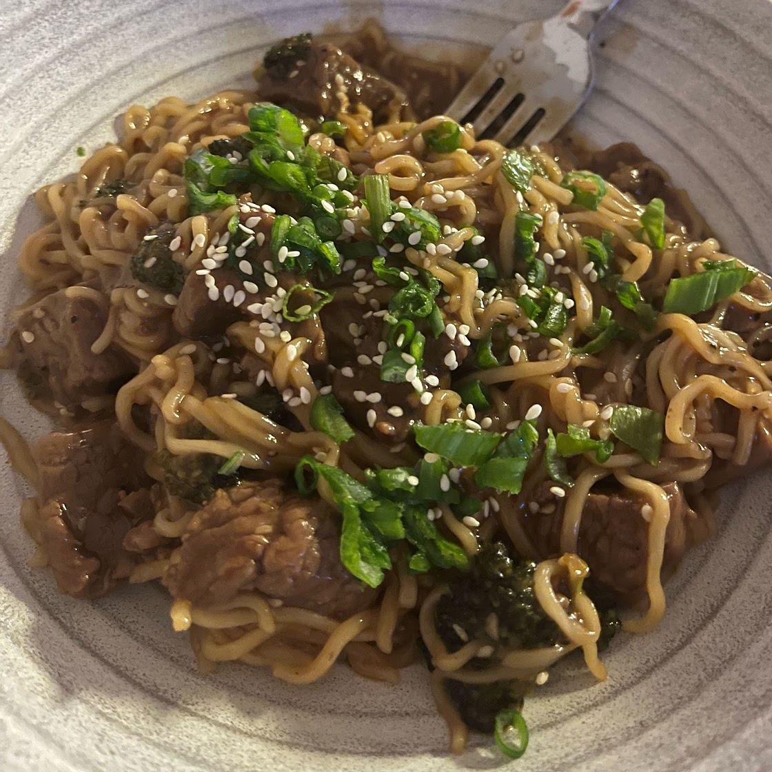 Beef and Broccoli Ramen Stir Fry