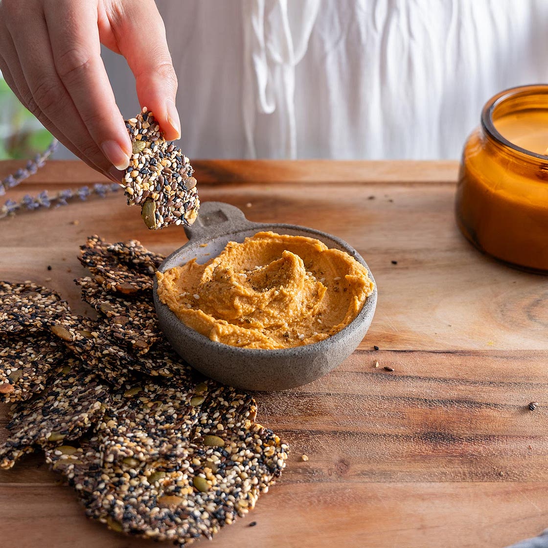 GF Seeded Crackers (Oil-Free, Flour-Free, Nut-free)