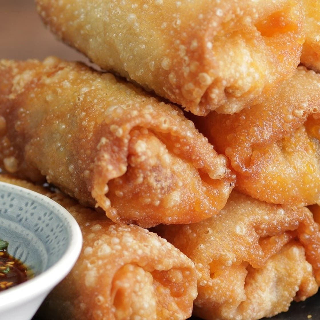 Kimchi Bulgogi Egg Rolls